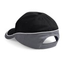 Casquette bicolore 5 panneaux en coton brossé