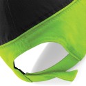 Casquette bicolore 5 panneaux en coton brossé