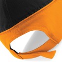 Casquette bicolore 5 panneaux en coton brossé