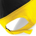 Casquette bicolore 5 panneaux en coton brossé