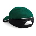 Casquette bicolore 5 panneaux en coton brossé