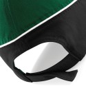 Casquette bicolore 5 panneaux en coton brossé