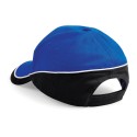 Casquette bicolore 5 panneaux en coton brossé