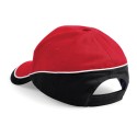 Casquette bicolore 5 panneaux en coton brossé
