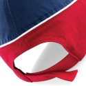 Casquette bicolore 5 panneaux en coton brossé