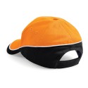 Casquette bicolore 5 panneaux en coton brossé