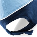 Casquette bicolore 5 panneaux en coton brossé