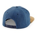 Casquette avec visière en daim