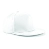 Casquette style rappeur 5 panneaux en coton brossé