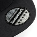 Casquette style rappeur 5 panneaux en coton brossé