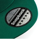 Casquette style rappeur 5 panneaux en coton brossé