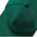 Casquette style rappeur 5 panneaux en coton brossé