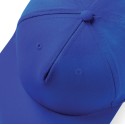 Casquette style rappeur 5 panneaux en coton brossé