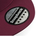 Casquette style rappeur 5 panneaux en coton brossé