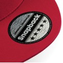 Casquette style rappeur 5 panneaux en coton brossé