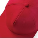 Casquette style rappeur 5 panneaux en coton brossé