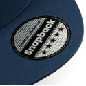Casquette style rappeur 5 panneaux en coton brossé