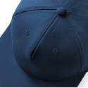 Casquette style rappeur 5 panneaux en coton brossé