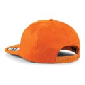 Casquette style rappeur 5 panneaux en coton brossé