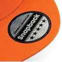 Casquette style rappeur 5 panneaux en coton brossé