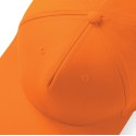 Casquette style rappeur 5 panneaux en coton brossé