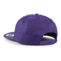 Casquette style rappeur 5 panneaux en coton brossé