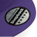 Casquette style rappeur 5 panneaux en coton brossé