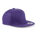 Casquette style rappeur 5 panneaux en coton brossé