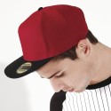 Casquette style rappeur avec visière contrastée