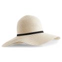 Chapeau d'été à bord large Marbella en paille papier