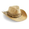 Chapeau de cowboy en paille naturelle