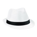 Chapeau fedora en feutre, ruban cousu