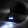 Casquette avec éclairage LED en continu ou flash