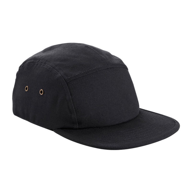 Casquette 5 panneaux en coton, avec œillets de ventilation