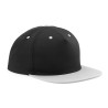 Casquette snapback 5 panneaux à visière plate bicolore pas cher