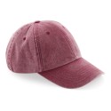 Casquette vintage profil Bas 6 panneaux en coton délavé