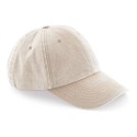 Casquette vintage profil Bas 6 panneaux en coton délavé