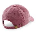 Casquette vintage profil Bas 6 panneaux en coton délavé