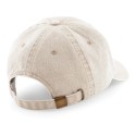 Casquette vintage profil Bas 6 panneaux en coton délavé