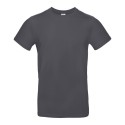T-shirt homme coton épais col rond, manches courtes, 185 g/m²