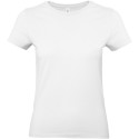 T-shirt femme coton épais col rond, manches courtes, 185 g/m²