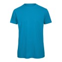 T-shirt homme col rond sans étiquette, coton bio ringspun, 140 g/m²
