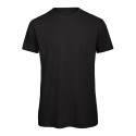 T-shirt homme col rond sans étiquette, coton bio ringspun, 140 g/m²