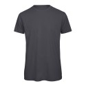 T-shirt homme col rond sans étiquette, coton bio ringspun, 140 g/m²