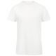T-shirt homme slub sans étiquette, coton bio ringspun, 120 g/m²