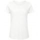 T-shirt femme slub sans étiquette, coton bio ringspun, 120 g/m²