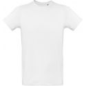 T-shirt homme col rond sans étiquette, coton bio ringspun, 175 g/m²