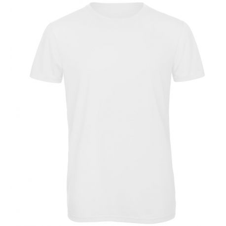 T-shirt homme col rond tri-blend doux et respirant, 130 g/m²