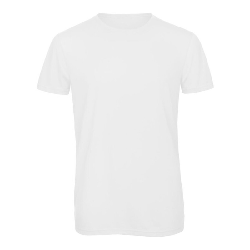 T-shirt homme col rond tri-blend doux et respirant, 130 g/m²