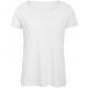 T-shirt femme col rond tri-blend doux et respirant, 130 g/m²